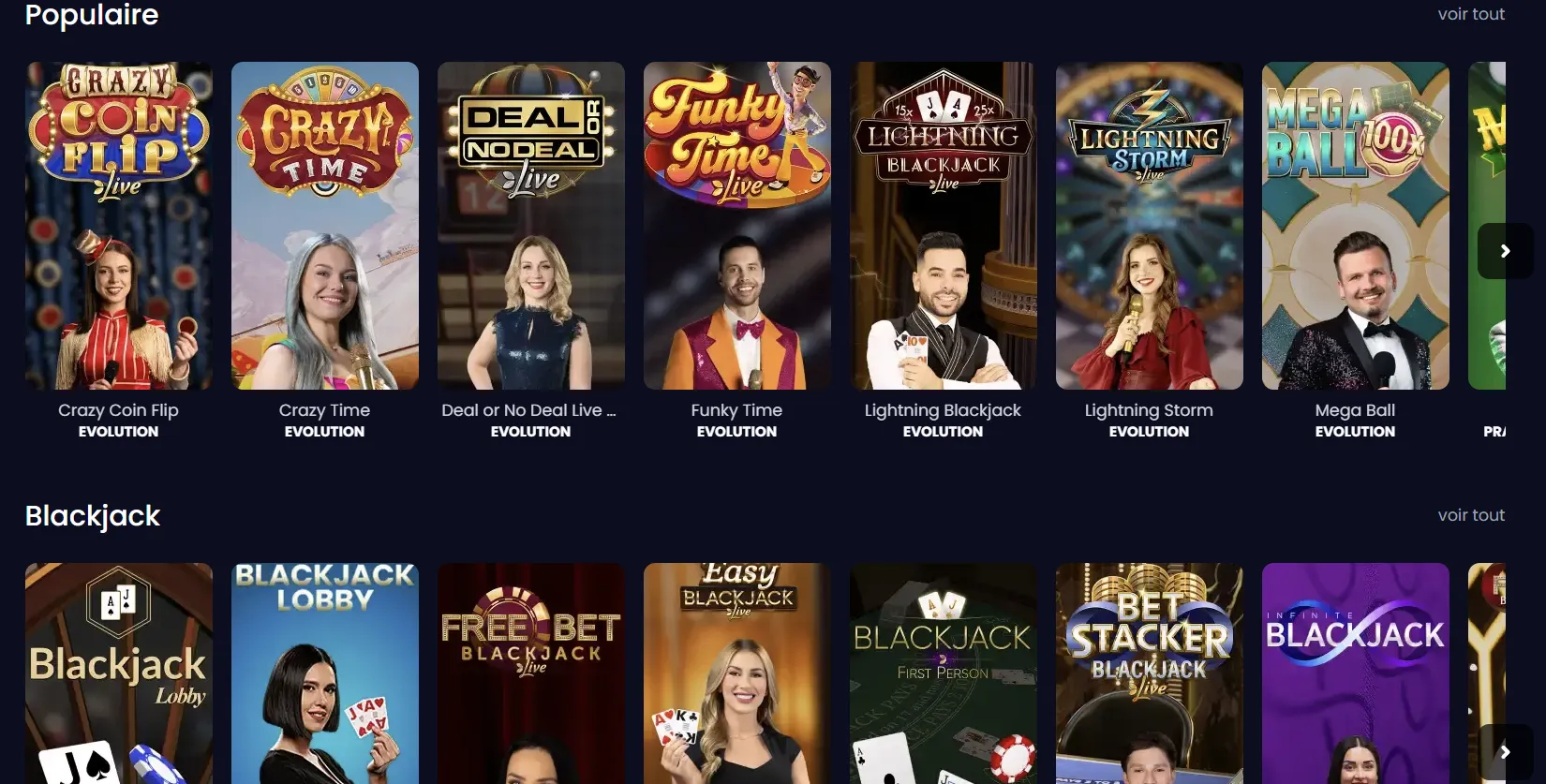 Casino en direct Pampago — tables live Pragmatic Play